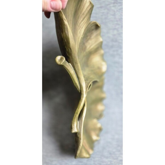 Pier 1 Decorative Tray/Bowl Ginkgo Biloba Leaves Living Room Entry Table 16 x 10 - Picture 11 of 11